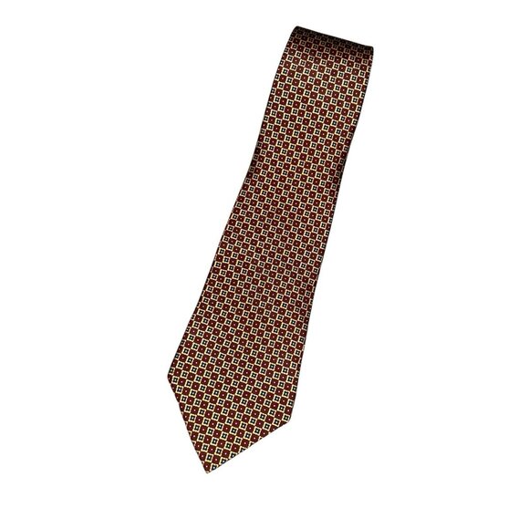 Tommy Hilfiger Multi Color Abstract Print Business Casual Classic Men’s Tie - Picture 1 of 4